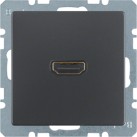 HDMI lizdas 3315426086, antracito spalva