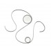 Lubinis/sieninis šviestuvas SNAKE SILVER 65