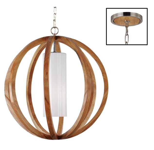 Pakabinamas šviestuvas ALLIER LIGHT WOOD PL
