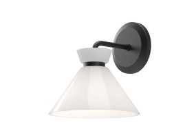 Sieninis šviestuvas Alora Halston 40W E14 ALM-HALSTON-1WB-BK black