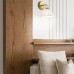 Sieninis šviestuvas Alora Halston 40W E14 ALM-HALSTON-1WB-GD gold