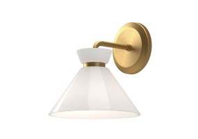 Sieninis šviestuvas Alora Halston 40W E14 ALM-HALSTON-1WB-GD gold