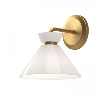 Sieninis šviestuvas Alora Halston 40W E14 ALM-HALSTON-1WB-GD gold