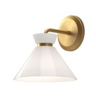 Sieninis šviestuvas Alora Halston 40W E14 ALM-HALSTON-1WB-GD gold Sieninis šviestuvas Alora Halston 40W E14 ALM-HALSTON-1WB-GD gold