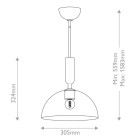 Pakabinamas šviestuvas Alora Mood Jude 60W E27 ALM-JUDE-P-MB-CL Pakabinamas šviestuvas Alora Mood Jude 60W E27 ALM-JUDE-P-MB-CL