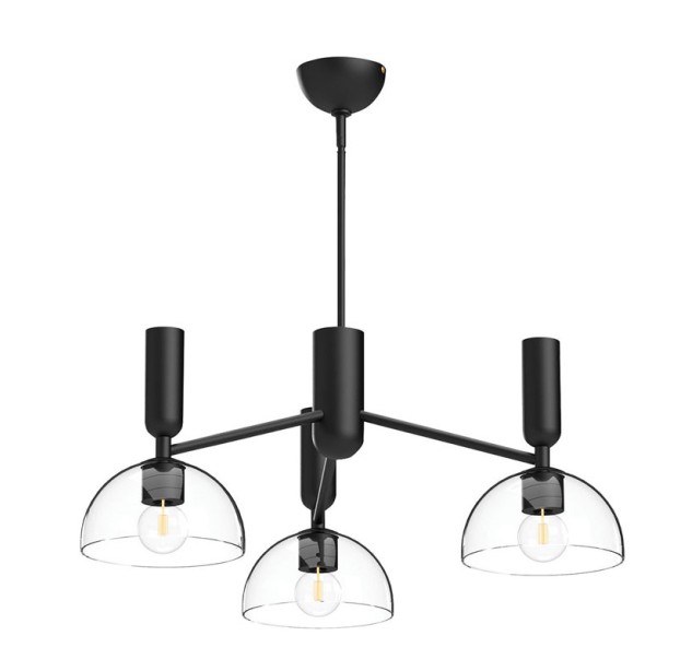 Pakabinamas šviestuvas Alora Mood Jude 60W E27 ALM-JUDE3-MB-CL Pakabinamas šviestuvas Alora Mood Jude 60W E27 ALM-JUDE3-MB-CL