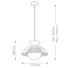 Pakabinamas šviestuvas Alora Mood Perth 60W E27 ALM-PERTH-P-BK Pakabinamas šviestuvas Alora Mood Perth 60W E27 ALM-PERTH-P-BK