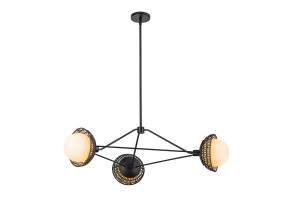 Pakabinamas šviestuvas Alora Mood Perth 3 40W E214 ALM-PERTH3-BK