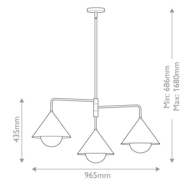 Sietynas Alora Mood Remyck 60W E27 ALM-REMYCK3-BK Sietynas Alora Mood Remyck 60W E27 ALM-REMYCK3-BK