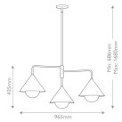Sietynas Alora Mood Remyck 60W E27 ALM-REMYCK3-BK Sietynas Alora Mood Remyck 60W E27 ALM-REMYCK3-BK