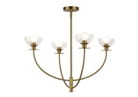 Sietynas Alora Mood Sylvia 4x40W E14 ALM-SYLVIA4-BG-CL