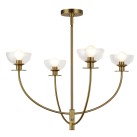Sietynas Alora Mood Sylvia 4x40W E14 ALM-SYLVIA4-BG-CL Sietynas Alora Mood Sylvia 4x40W E14 ALM-SYLVIA4-BG-CL