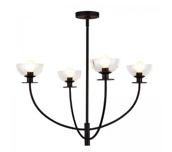 Sietynas Alora Mood Sylvia 4x40W E14 ALM-SYLVIA4-BK-CL