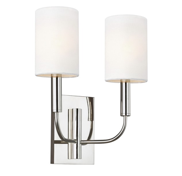 Sieninis šviestuvas BRIANNA Polished Nickel 2