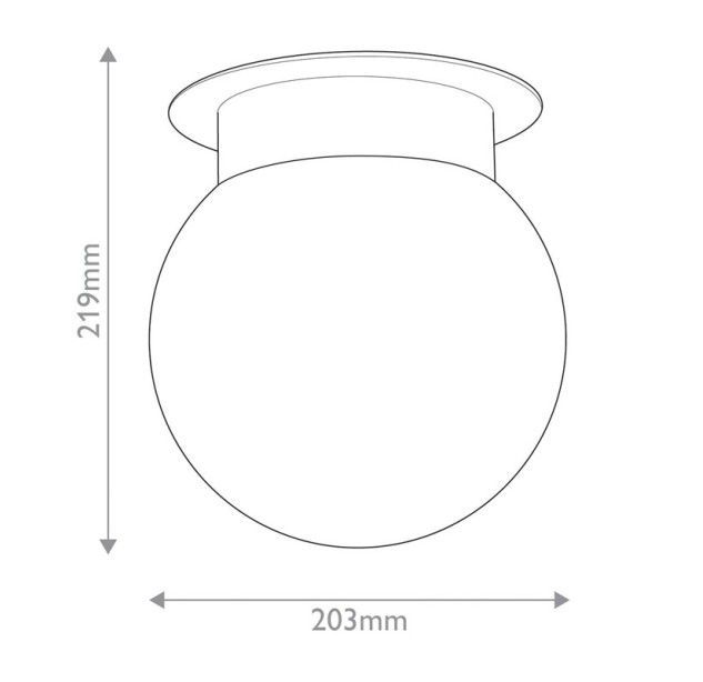 Lubinis šviestuvas ALBERS Flush E27 40W KL-ALBERS-F-G-BK black Lubinis šviestuvas ALBERS Flush E27 40W KL-ALBERS-F-G-BK black