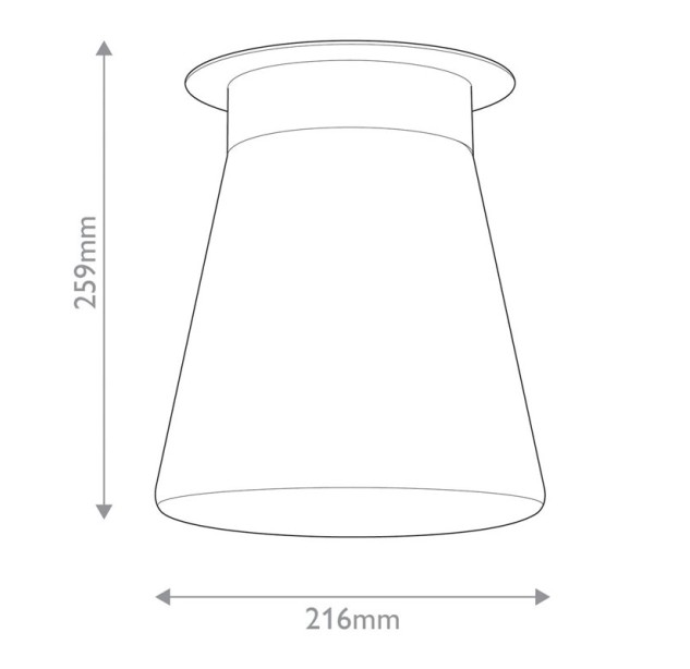 Lubinis šviestuvas ALBERS Flush E27 40W KL-ALBERS-F-T-CPZ bronze