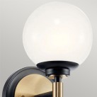 Sieninis šviestuvas Benno 3000K G9 IP44 3W LED KL-BENNO1-BK-CPZ