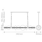 Pakabinamas šviestuvas ATOMO 3000K 46W QN-ATOMO-LP7-PC dimeriuojamas Pakabinamas šviestuvas ATOMO 3000K 46W QN-ATOMO-LP7-PC dimeriuojamas
