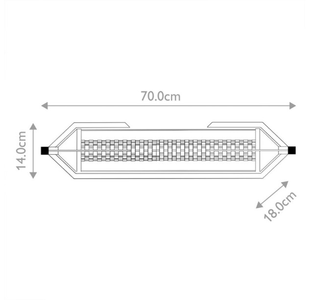Sieninis šviestuvas ESPADA 3000K 23W QN-ESPADA-2W-PC dimeriuojamas Sieninis šviestuvas ESPADA 3000K 23W QN-ESPADA-2W-PC dimeriuojamas