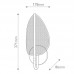 Sieninis šviestuvas Floriana 1 leaf LED QN-FLORIANA-1W-NBR dimeriuojamas 