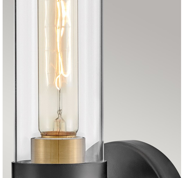Sieninis šviestuvas Hinkley Ellison 40W E27 IP44 HK-ELLISON1-BK-HB