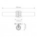 Sieninis šviestuvas Hinkley Ellison 40W E27 IP44 HK-ELLISON2-BK-BN
