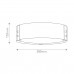Lubinis šviestuvas Hinkley Sawyer 3x40W E14 IP44 HK-SAWYER-F-M-SQ
