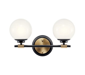 Sieninis šviestuvas Benno 3000K G9 IP44 3W LED KL-BENNO2-BK-CPZ