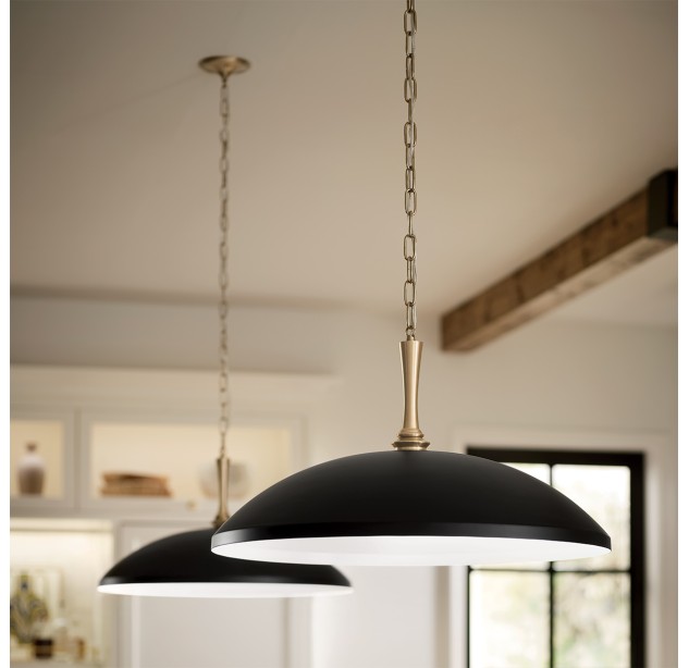 Pakabinamas šviestuvas Kichler Delarosa 60W E27 KL-DELAROSA-P-BK