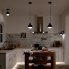 Sieninis/pakabinamas šviestuvas Kichler Niva 40W E27 KL-NIVA-1W-1P-BK
