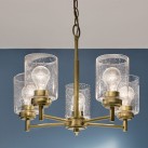 Sietynas Kichler Winslow 5x60W E27 KL-WINSLOW5-NBR Sietynas Kichler Winslow 5x60W E27 KL-WINSLOW5-NBR