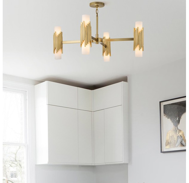 Sietynas Marvele 8x40W E14 MARVELE8-AB-OPAL Sietynas Marvele 8x40W E14 MARVELE8-AB-OPAL