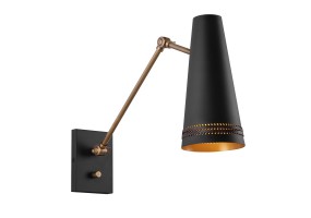 Sieninis šviestuvas Brickell E27 60W QN-BRICKELL-1WB-MBHL