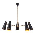 Sietynas Brickell E27 5x60W QN-BRICKELL5-MBHL Sietynas Brickell E27 5x60W QN-BRICKELL5-MBHL