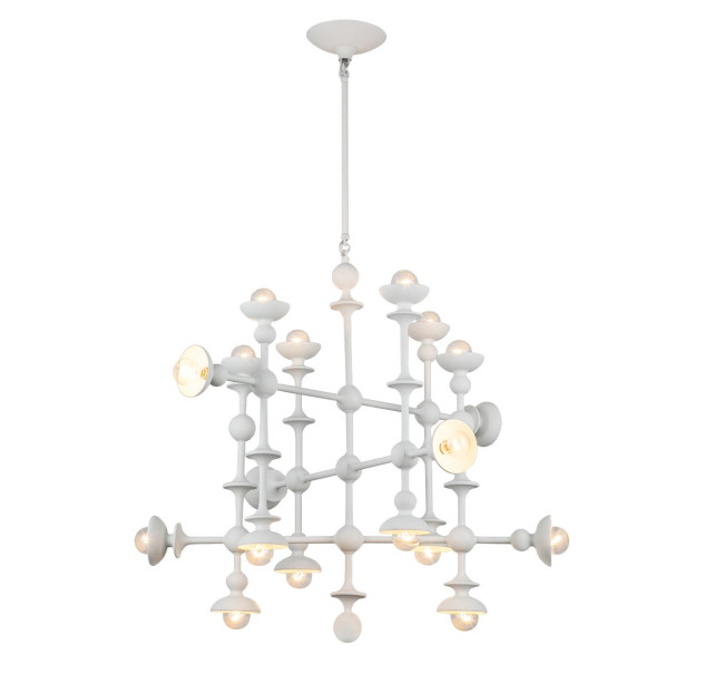 Cadence E14 18x40W Light Fixture QN-CADENCE18-WHT Cadence E14 18x40W Light Fixture QN-CADENCE18-WHT