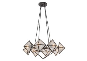 Pakabinamas šviestuvas Cairo E14 8x60W QN-CAIRO8-UBZ-CR