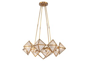 Pakabinamas šviestuvas Cairo E14 8x60W QN-CAIRO8-VBS-CR