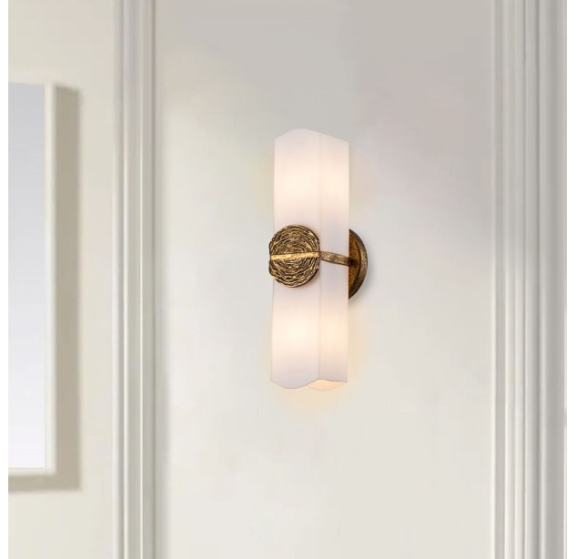 Sieninis šviestuvas Elan G9 2x4W LED QN-ELAN-2WB-DG-OPAL