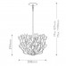 Pakabinamas šviestuvas Flora 3x40W E14 QN-FLORA3-WHT