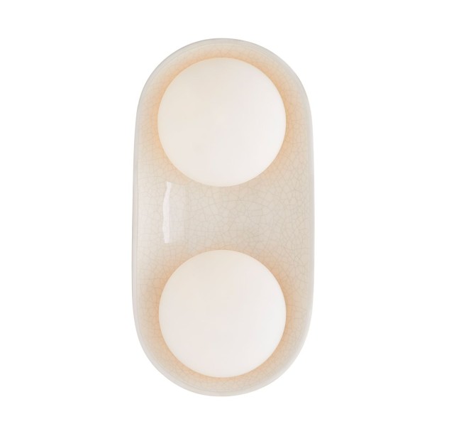Sieninis šviestuvas Glaze G9 2x25W QNA-GLAZE-2WB-BIC
