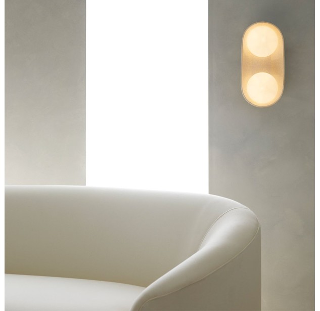 Sieninis šviestuvas Glaze G9 2x25W QNA-GLAZE-2WB-BIC