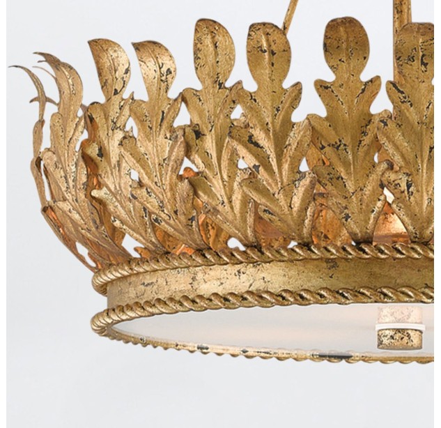 Lubinis šviestuvas BIDDULPH 60W E14 QNC-BIDDULPH-3SF-GLA