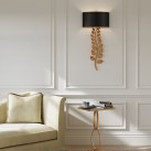 Sieninis šviestuvas Birdwood E27 2x40W QNC-BIRDWOOD-2WB-TGL Sieninis šviestuvas Birdwood E27 2x40W QNC-BIRDWOOD-2WB-TGL