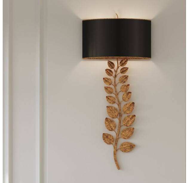 Sieninis šviestuvas Birdwood E27 2x40W QNC-BIRDWOOD-2WB-TGL Sieninis šviestuvas Birdwood E27 2x40W QNC-BIRDWOOD-2WB-TGL