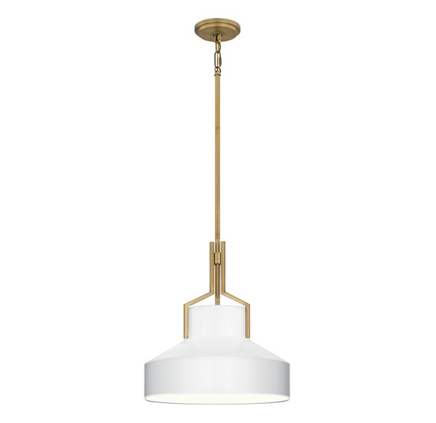 Pakabinamas šviestuvas Quoizel Brecken 2x60W E27 QZ-BRECKEN-2P-AB-OPAL