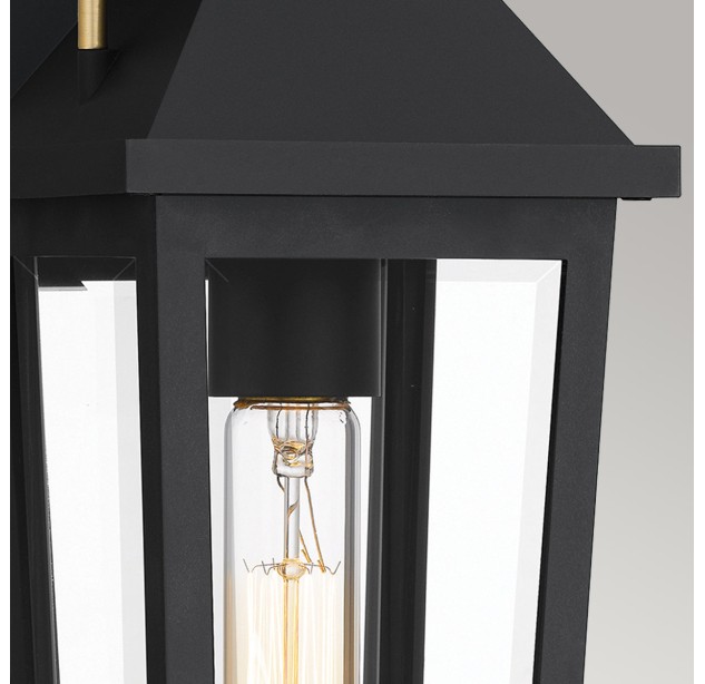 Lauko sieninis šviestuvas Buckley 40W E27 IP44 QZ-BUCKLEY-S-MBK Lauko sieninis šviestuvas Buckley 40W E27 IP44 QZ-BUCKLEY-S-MBK
