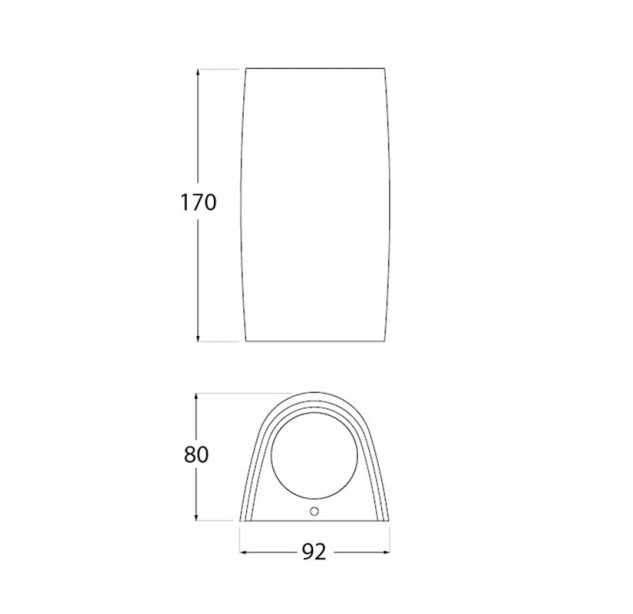Sieninis lauko šviestuvas MARTA 90 2700K-4000K 2x6W 2A4.000.AXL2K Sieninis lauko šviestuvas MARTA 90 2700K-4000K 2x6W 2A4.000.AXL2K