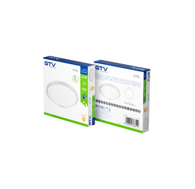 Lubinis šviestuvas ATOL 3000K 32W LD-ATOL32W-WW-02