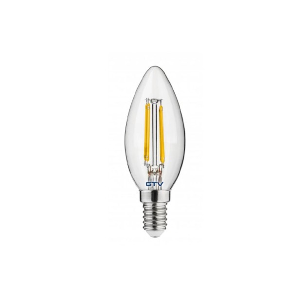 LED lemputė E14 3000K 4W LD-C35FLE4-30