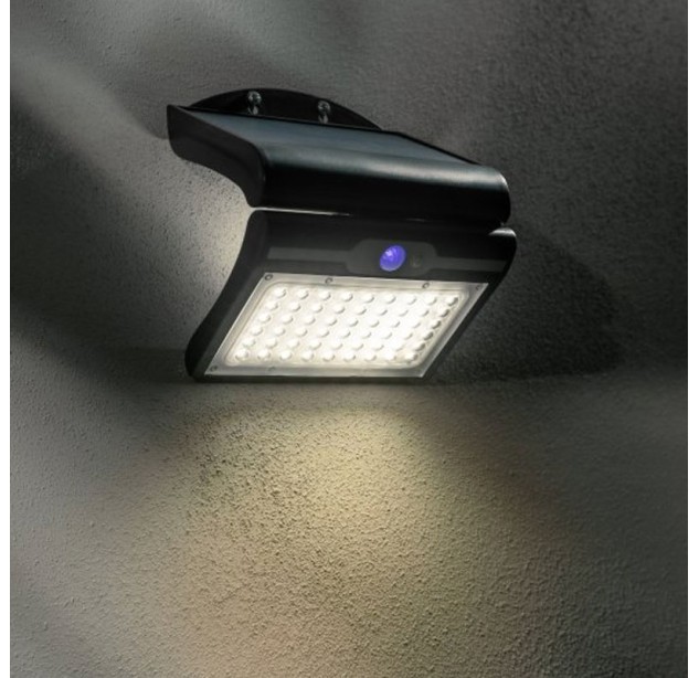  Sieninis šviestuvas su saulės baterija RAMOS IP44 50W LD-RAMOS50W-CW-10